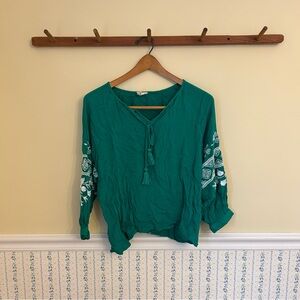 Harper Embroidered Blouse Top